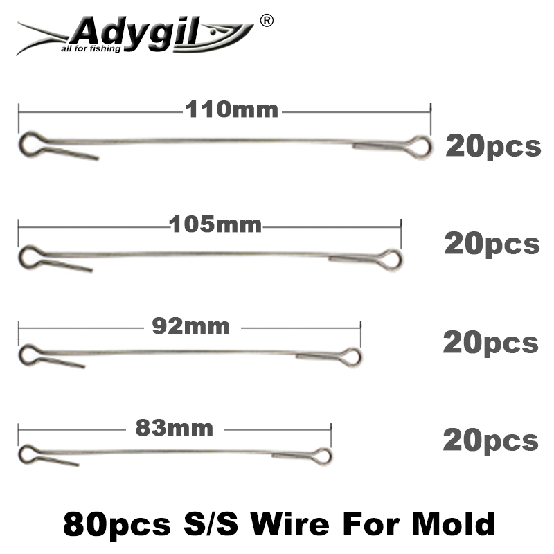 Fishing Lure Jig - Adygil Diy Vissen 80 Pcs S/S