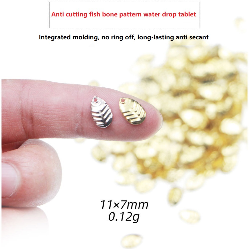 Fishing Lure Spoon - 50 stks/partij DIY Vissen Spinner Pailletten