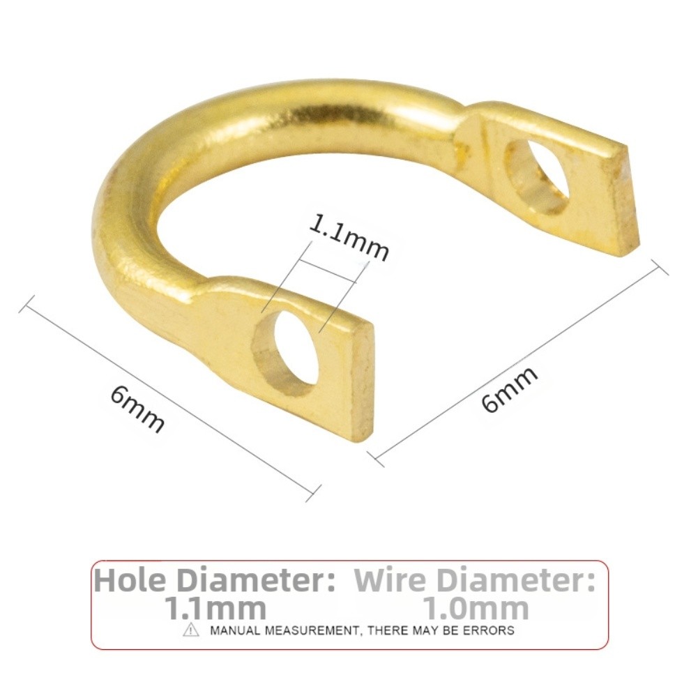 Fishing Lure Spinner - Visconnectoren U-vormige kunstringen DIY visgerei Goud