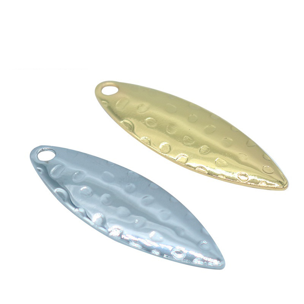 Fishing Lure Spoon - 10 stuks/lot Wilgenblad Pailletten Oppervlak DIY