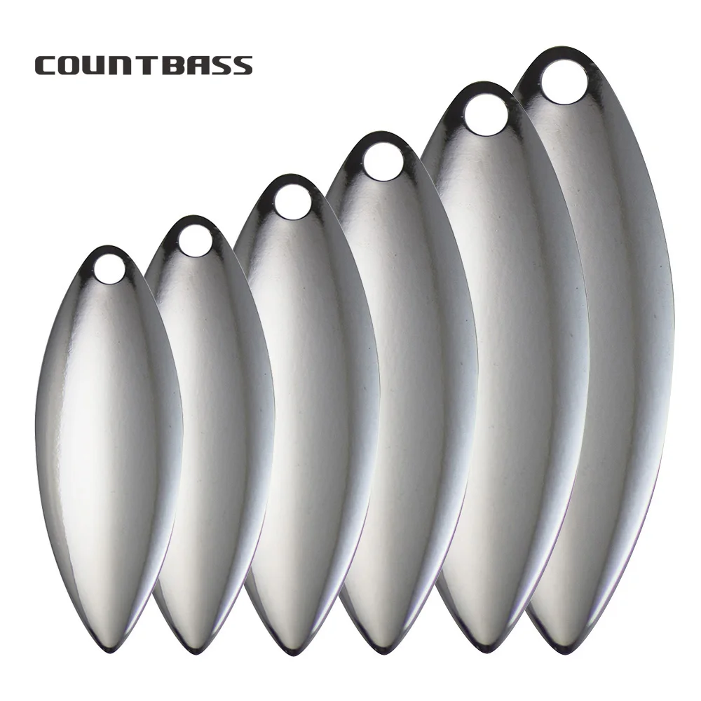 Fishing Lure Blade Bait - Countbass 50 stks Maat 1-6 Nikkel