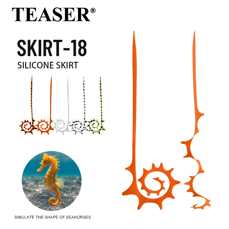 TEASER 5pcs SKIRT-18 145mm Sil - Fishing Lure Jig recensie en prijs