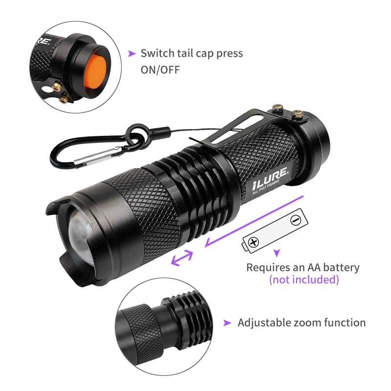 Mini UV Zaklamp 395nm Ultravio - Fishing Lure Making Kit recensie en prijs