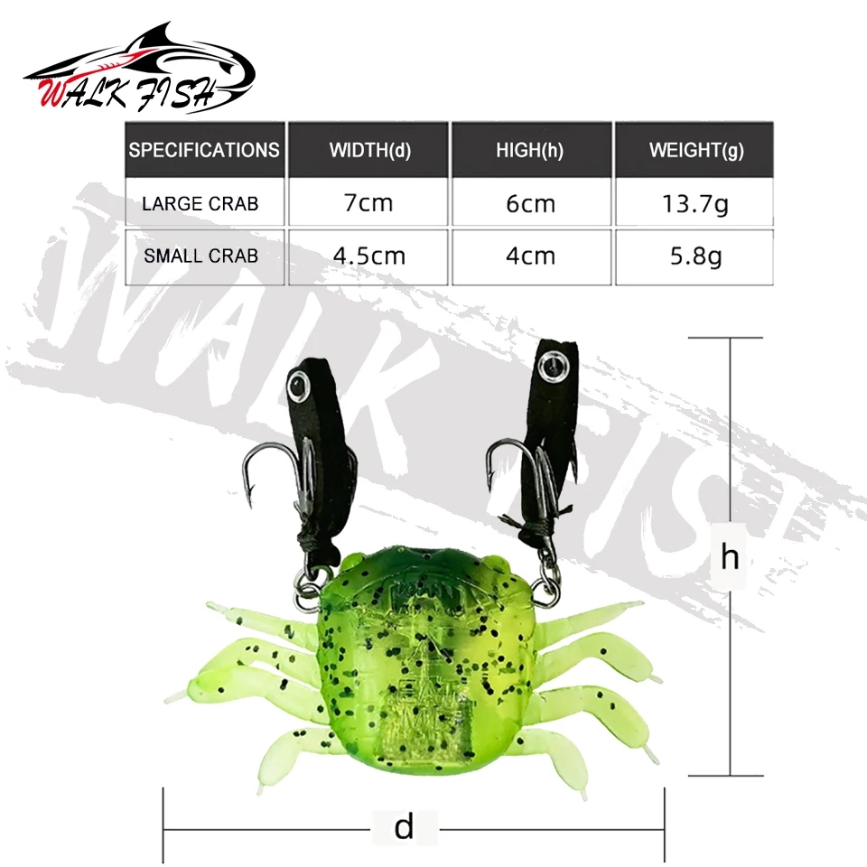 Loop Vis 1 Stuks Krab Zacht Aa - Fishing Lure Soft Plastic recensie en prijs