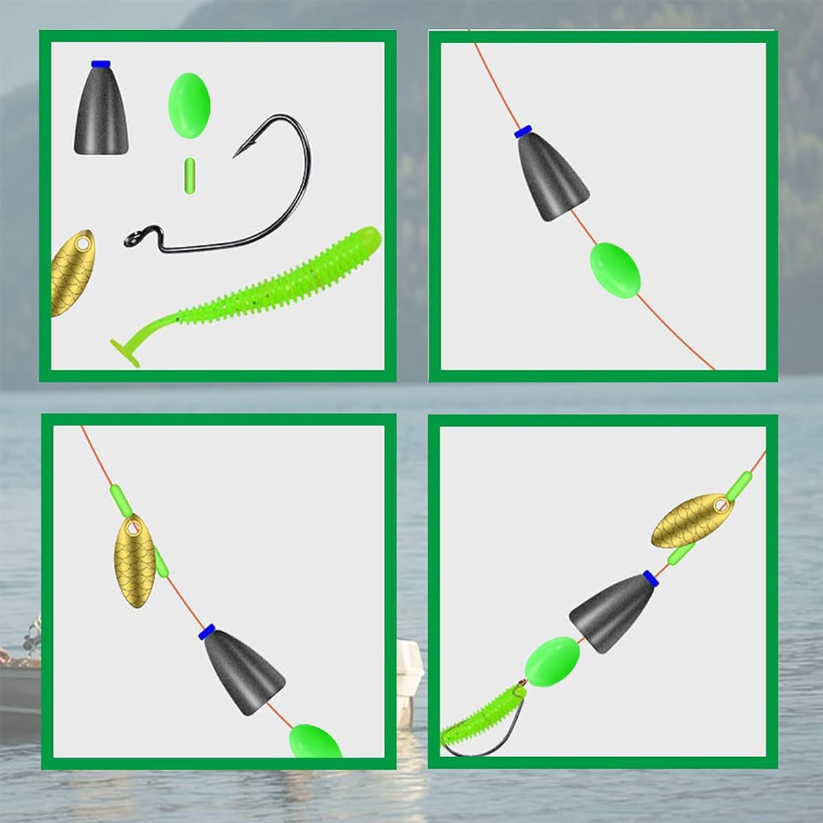 Glow Fishing Beads Ovale Licht - Fishing Lure Making Kit recensie en prijs