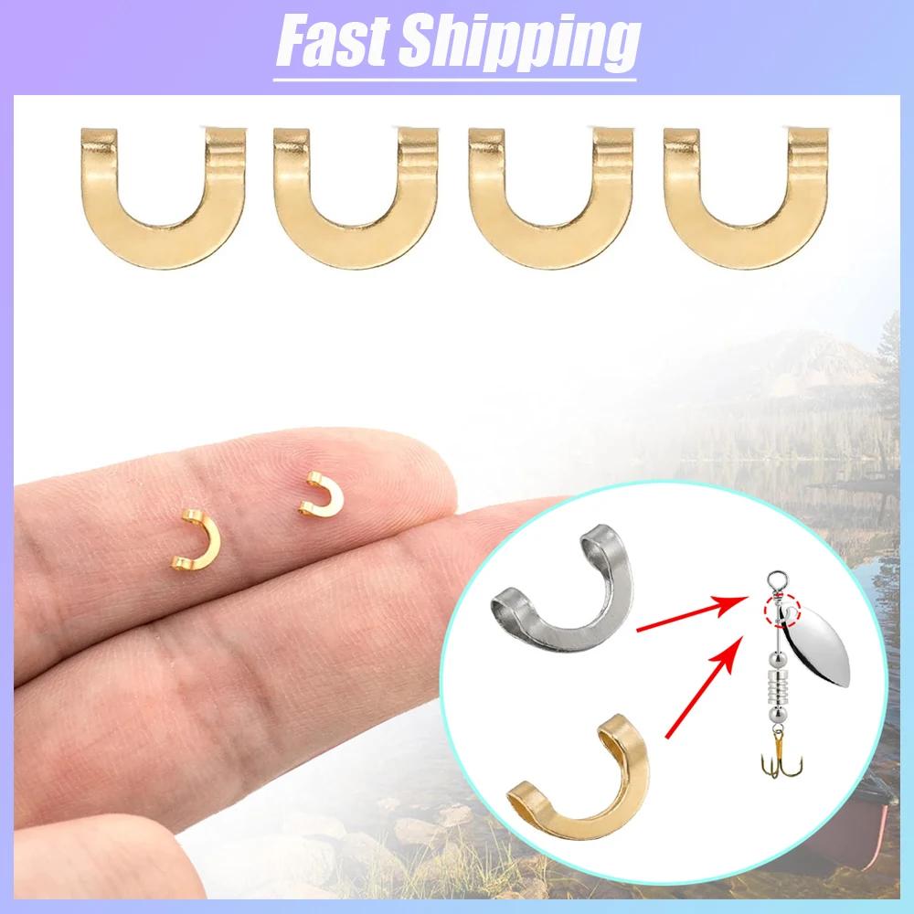 100 stks Vissen U-vormige Vast - Fishing Lure Spinner recensie en prijs