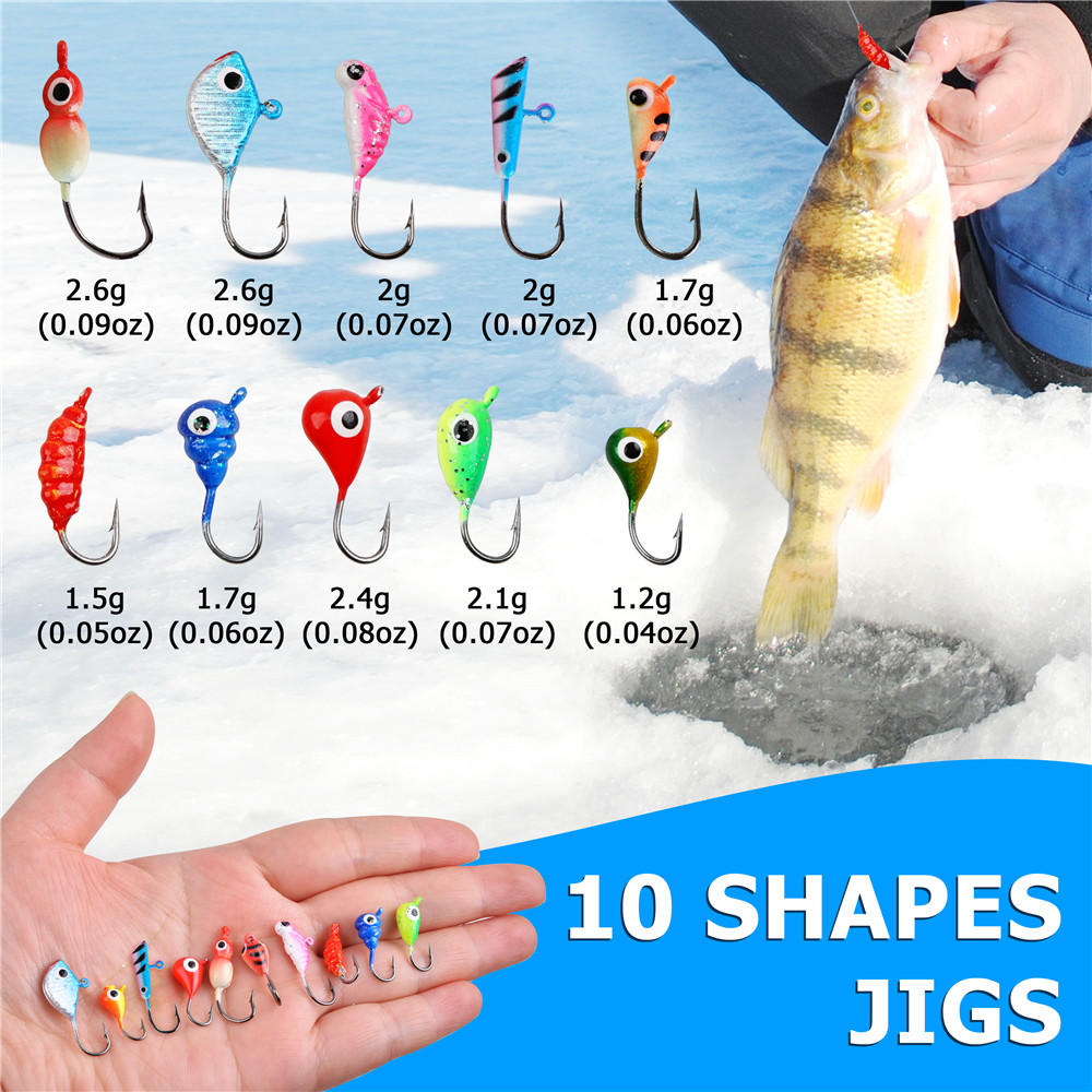 Mini Ijs Hengel Combo Met 12 S - Fishing Lure Jig recensie en prijs
